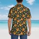 thumbnail image 4 of Fotbe Forest Squirrel Camisa Hawaiana para Hombre Unisex – Camisa Casual de Verano con Botones de Manga Corta de Algodón y Lino,Large, 4 of 7