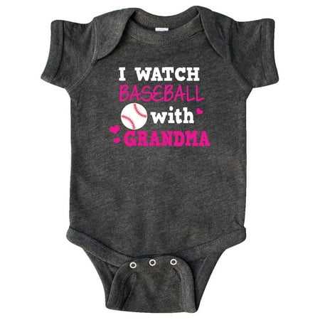 

Inktastic I Watch Baseball with My Grandma Gift Baby Boy or Baby Girl Bodysuit
