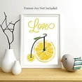 thumbnail image 6 of Posters Lemon Fruit Canvas Print Modern Artwork Summer Love Wall Art Posters (4 Pack), 6 of 9