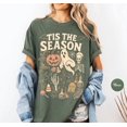 thumbnail image 3 of Retro 'Tis The Season Skeleton Pumpkin Ghost Halloween TShirt | Y2K Halloween | Women's Shirt, 3 of 7