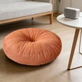 thumbnail image 4 of Corduroy Round Floor Cushion, Soft Solid Color Non Slip Pouf Pad, Pressure Relief Thick Support Seat Mat, Pilling Resistant Easy Clean Design for Living Room Bedroom Yoga Meditation Ki*ds Room Use, 4 of 7