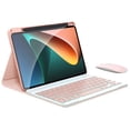 thumbnail image 3 of Funda de teclado para iPad 9, 8 o 7 - Teclado Bluetooth rosa, 3 of 4