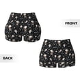 thumbnail image 3 of Sikiie cute Skull bone Print Workout Shorts Women Scrunch Butt Gym Shorts Seamless High Waist Tummy Control Yoga Biker Athletic Shorts, 3 of 5