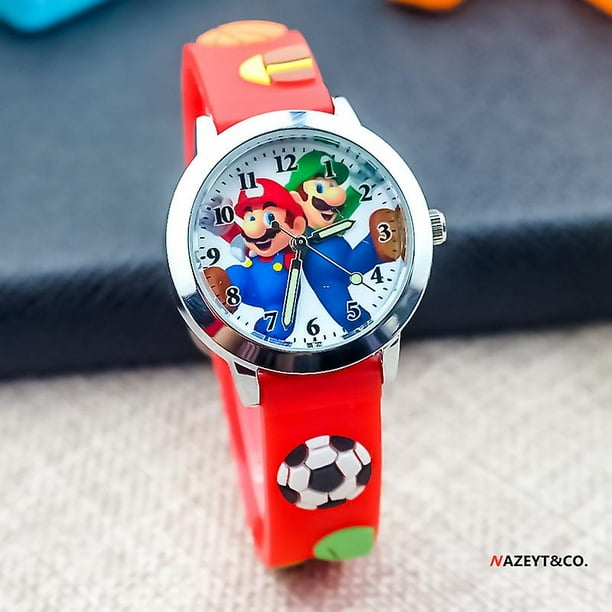 Super Mario Bros. Kids Electronic Watch Silicone 3d Cartoon