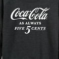 thumbnail image 3 of Coca-Cola - As Always Five Cents  - Women's Lightweight French Terry Long Sleeve Shirt, 3 of 5