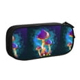 thumbnail image 2 of Vsdgher Magic Mushrooms ,Fireflies Print Large Capacity Pencil Case Pouch with Zipper, Portable Aesthetic Big Capacity Pencil Cases Pen Office Travel Stationery Bag, 2 of 8