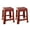 Burgundy, variant on Mintra Home Light Duty Plastic Stools (18in Height, 2 Pack)