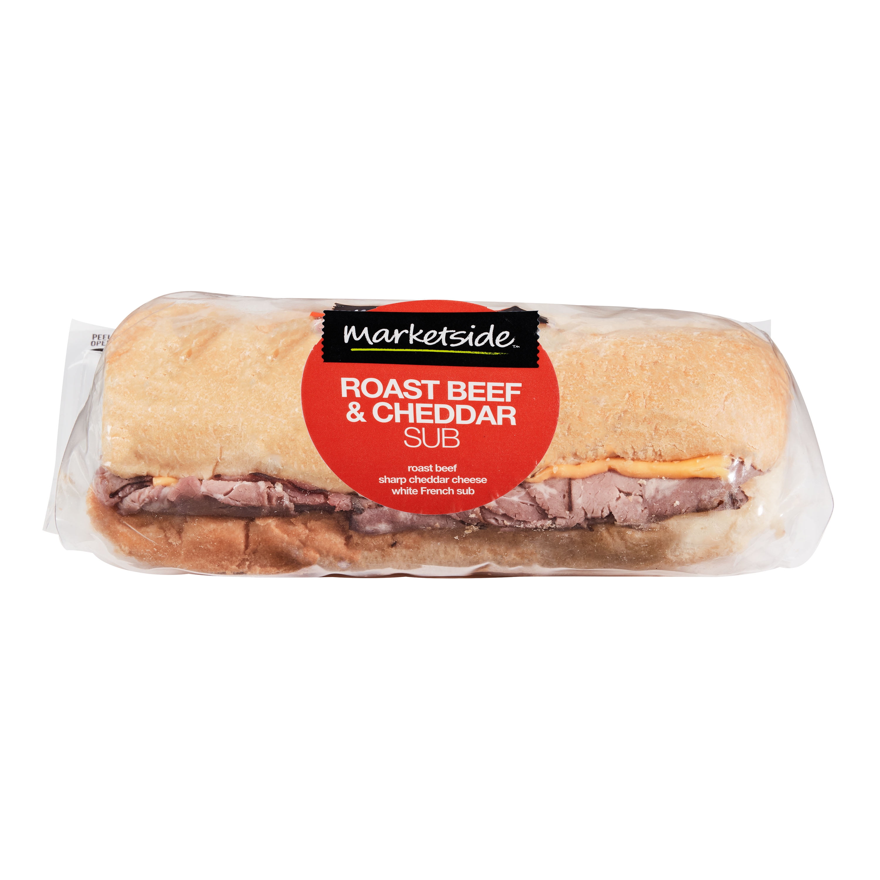 Marketside Brand Roast Beef & Cheddar Half Sub Sandwich