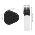 thumbnail image 4 of Unique Bargains 1 Set Durable Hair Shampoo Brush for Head Massage 3.15"x3.15" Black White, 4 of 6