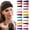 Coffee, variant on Headbands for Women Men LSQii Adjustable Elastic Print Head Wrap Sweat Quick Dry Blue Hair Band Bandana Wicking for Outdoor Gym Sport Summer