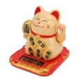 thumbnail image 3 of Lucky Cat Maneki Neko Chinese Cat Waving Arm Lucky Cat Statue Chinese Cat Lucky Cat Solar Powered Mini Size Bring In Wealth And Treasure Cute Smile Durable Maneki Neko For Car, 3 of 8