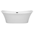 thumbnail image 2 of 71 in. Acrylic Bathtub in White and Matte Black Finish, 2 of 5