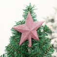thumbnail image 1 of (Pink) Shiny Star Christmas Tree Tip Decoration, Creative Three-Dimensional Five-Pointed Star Sticky Powder Christmas Decoration, 1 of 3