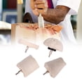 thumbnail image 4 of Almohadilla de pulido para joyería de madera, cabezal de pulido, accesorio de taladro, franela blanca resistente, 4 Uds., 4 of 9