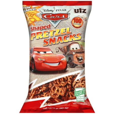Utz Disney Pixar Cars Shaped Pretzel Snacks, 14 oz