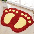 thumbnail image 4 of Cute Foot Pads Soft Microfiber Bathroom Rug Non Slip Doormat Cute Large Doormat Absorbent Carpet for Bedroom Kitchen Carpet, 4 of 7