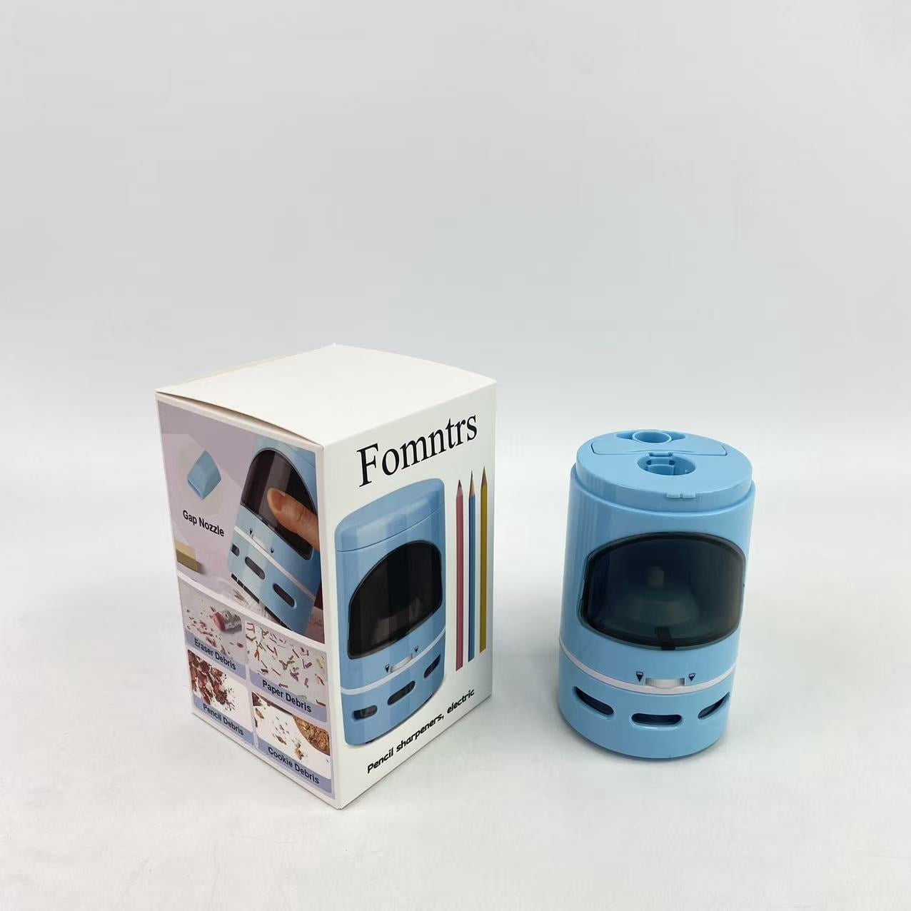 Fomntrs Pencil sharpeners, electric,2 in 1 Electric Pencil Sharpener with Mini Handheld Vacuums, Wireless Automatic Pencil Sharpener for 6.5-8mm Colored Pencils
