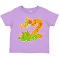 thumbnail image 3 of Inktastic Happy Dinosaur Second Birthday-green Boys or Girls Toddler T-Shirt, 3 of 5