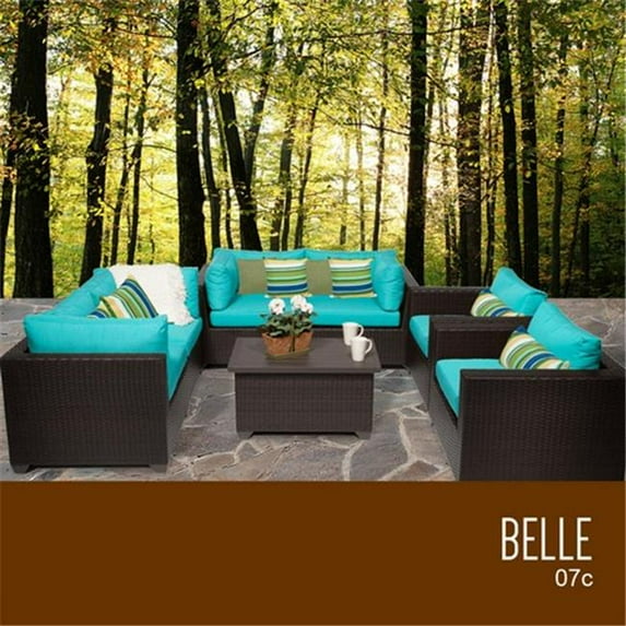 TKC Belle 7 Piece Outdoor Wicker Patio Furniture Set