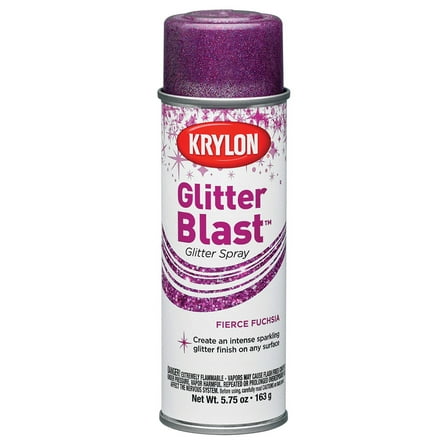 Krylon Glitter Blast Spray Paint, 5.7 oz., Fierce Fuchsia