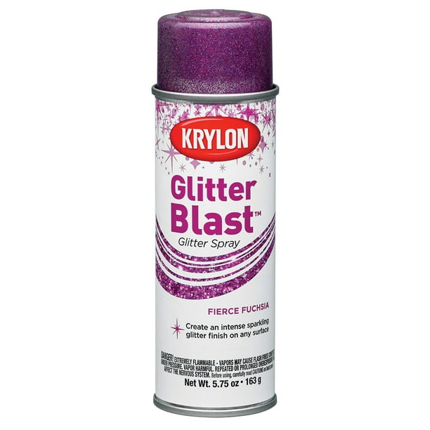Krylon Glitter Blast Spray Paint, 5.7 oz., Fierce Fuchsia