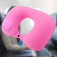 thumbnail image 5 of Almohada inflable flocada para el cuello, portátil, que se puede almacenar y llenar, adecuada para viajes al aire libre, viajes de negocios, camping, 5 of 5