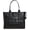 Black, variant on Marc Jacobs Womens The Leather Tote Bag Cement One Size H020L01FA21-055