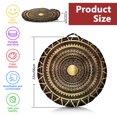 thumbnail image 5 of Round Meditation Cushion, 22" Dutch Velvet Floor Pillow with PP Cotton Filling for Yoga, Zen, Reading, and Floor Seating, Boho Print, 5 of 5