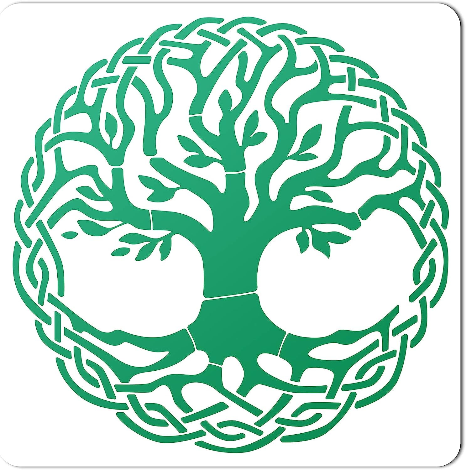1pc Tree of Life Templates Round Celtic Pattern Stencil Plastic Drawing ...