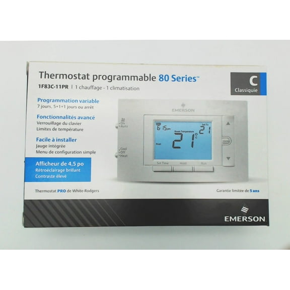 1F83C-11PR White Rodgers 1Ht/1Cl 7Day Prog Stat OEM 1F83C-11PR