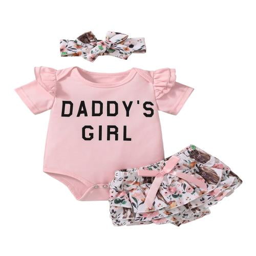 HESHENG 4PCS Newborn Baby Girls Clothes Daddy's Princess, 40% OFF