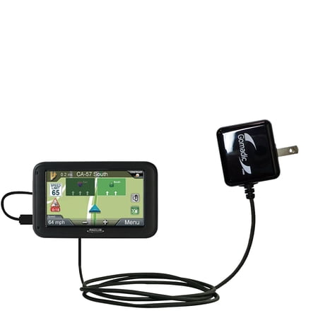Gomadic Intelligent Compact AC Home Wall Charger suitable for the Magellan Roadmate 2255T - High output power with a convenient, foldable plug design