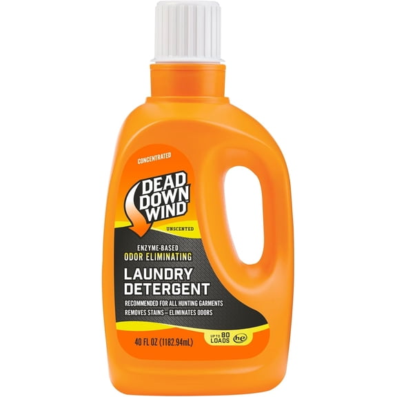 Unscented Laundry Detergent (40 Oz) - Scent Eliminating Liquid Detergent for Clothing and Gear - Durable Hunting Scent Eliminators - Advanced Hunting Gear