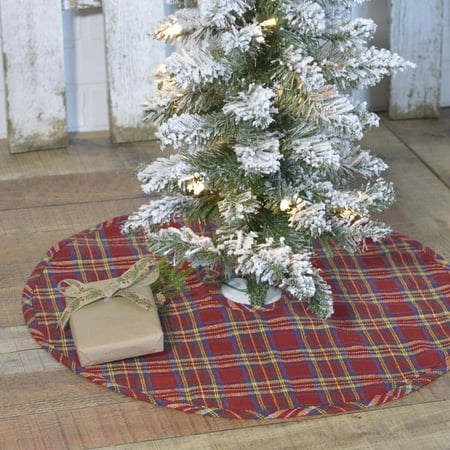 Rustic Plaid Christmas Decor Barn Red Rustic Christmas Decor Galway Cotton Textured Plaid Round 21
