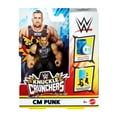 thumbnail image 2 of WWE Knuckle Crunchers CM Punk Action Figure & Accessories, Bone-Crunching Sounds, 3.25-inch, 2 of 5