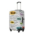thumbnail image 2 of Easygdp Hello Double-Sided Printed Elastic Suitcase Protective Cover,Invisible Zipper, Business Trip Luggage Cases,Washable And Resistant To Falling -Small, 2 of 9