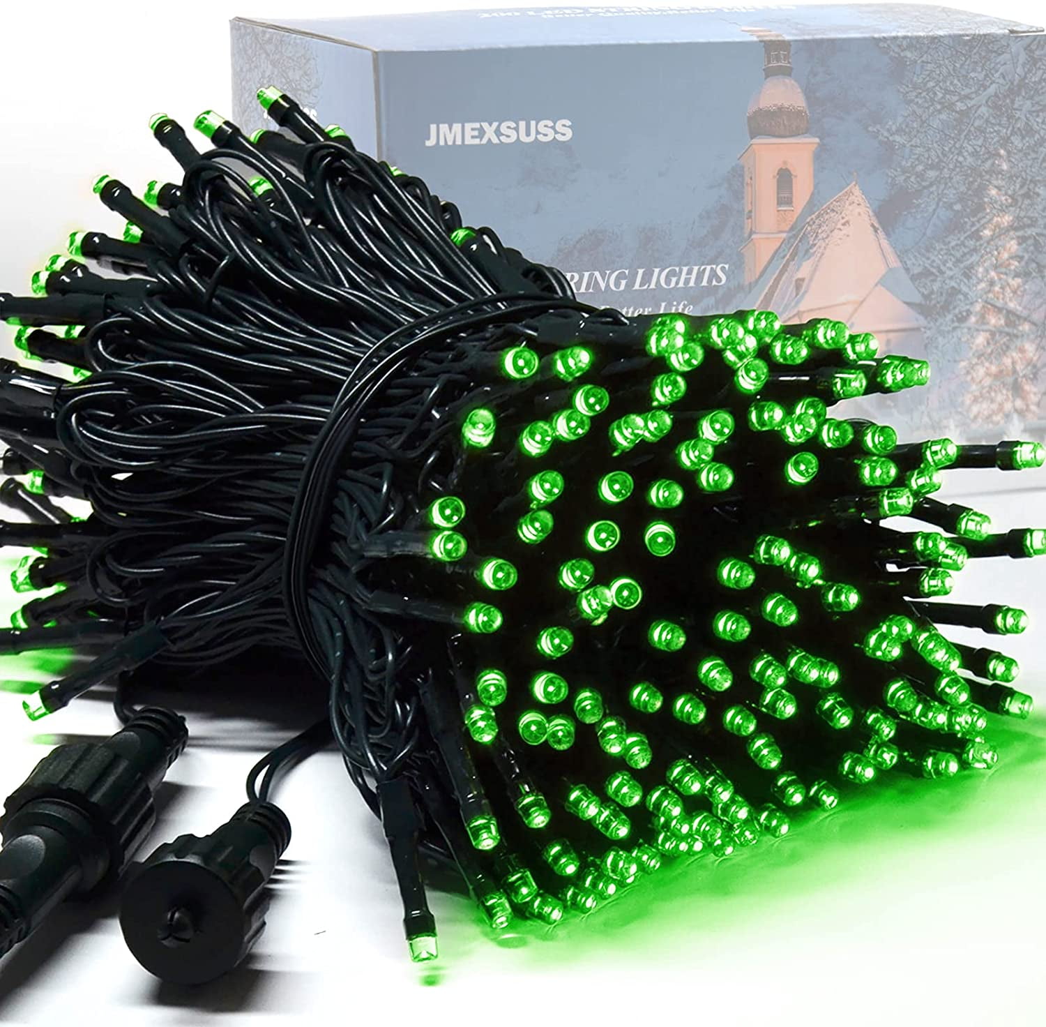 200 LED Green Halloween Lights Outdoor