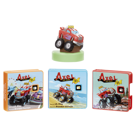 Little Tikes Story Dream Machine Axel The Truck Story Collection, Storytime, Books, HarperCollins, Audio Play Character, Toy Gift for Toddlers Ages 3 