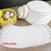Party Yeah 100Pcs Non-Stick Round Perforated Oil Papers Dim Sum Paper Steaming Basket Paper