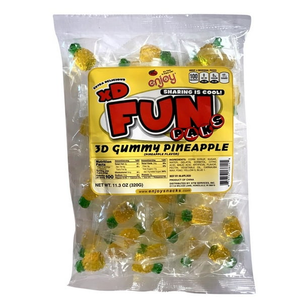 Enjoy Fun Packs Gummy Pineapple Gummy 11 3 Oz Walmart Com Walmart Com