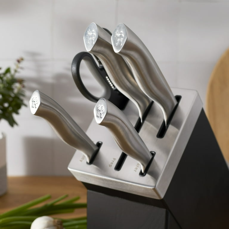 Henckels Silver Essentials 7 Piece Self-Sharpening Knife Block Set