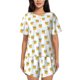 thumbnail image 1 of Fotbe Cute Duck Diver Conjunto de Pijama Estampado para Mujer, 2 Piezas, Ropa de Dormir con Camiseta de Manga Corta y Shorts Suaves-4X-Large, 1 of 6