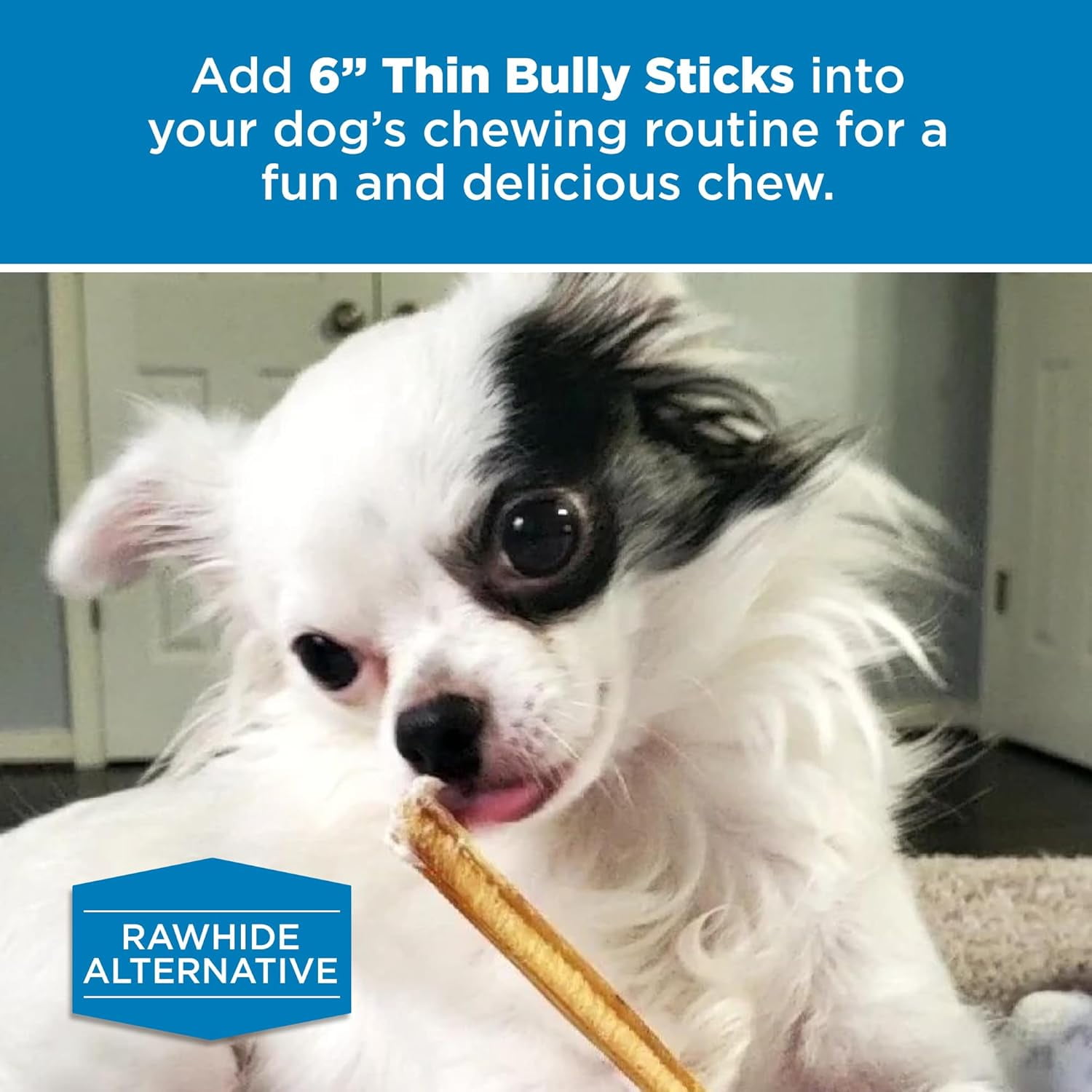 Best Bully Sticks 6 Inch Thin Bully Sticks - 24 Count (Pack of 1) - All-Natural, Easily Digestible, 100% Grass-Fed, Grain and Rawhide Free