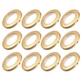 thumbnail image 1 of Unique Bargains Curtain Grommets Plastic 1.5 Inch Inner Dia Drapery Eyelet Rings Gold Tone 12pcs, 1 of 5