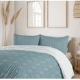 thumbnail image 6 of Ambesonne Geometric Duvet Cover Set, Houndstooth Square Plaid, 2-Calking, Petrol Blue and White, 6 of 7