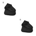 thumbnail image 4 of Wosthever Cubierta de zapatos Protector de zapatos impermeable de silicona Cubrezapatos antideslizantes resistentes al desgaste, negro, S Negro S 2piezas, 4 of 6