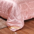 thumbnail image 4 of Naiovety Edredón de seda, edredón de satén de Color sólido, ropa de cama interior, relleno elástico, manta ligera, regalo de invierno Juegos de cama Blanco, 4 of 6
