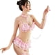 thumbnail image 5 of Lencería sexy de cejas para mujer, sexy, seductora, princesa, encaje, traje de tres puntos, linda chica, 5 of 5