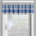 thumbnail image 4 of Ambesonne Abstract Valance & Curtain, Modern Boho Row of Stains, 55"x30", Blue Lilac and Dark Grey, 4 of 7