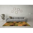 thumbnail image 3 of Ahgly Company Indoor Rectangle Abstract Orange Modern Area Rugs, 2' x 4', 3 of 4